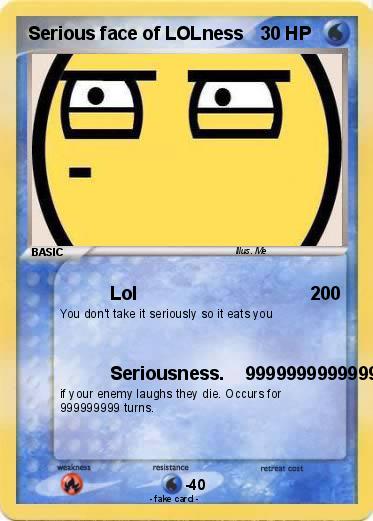 Pokemon Serious face of LOLness