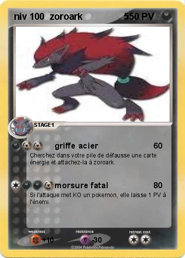 Pokemon niv 100  zoroark                5