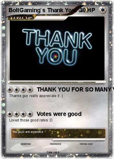 Pokemon BoltGaming`s Thank You!