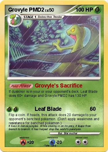 Pokemon Grovyle PMD2