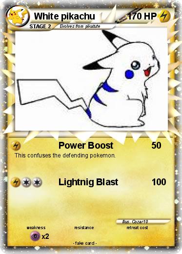 Pokemon White pikachu
