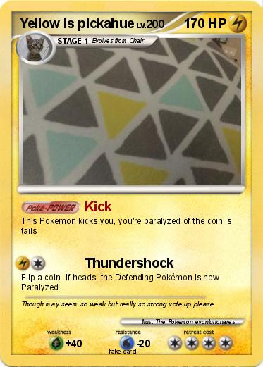 Pokemon Yellow is pickahue