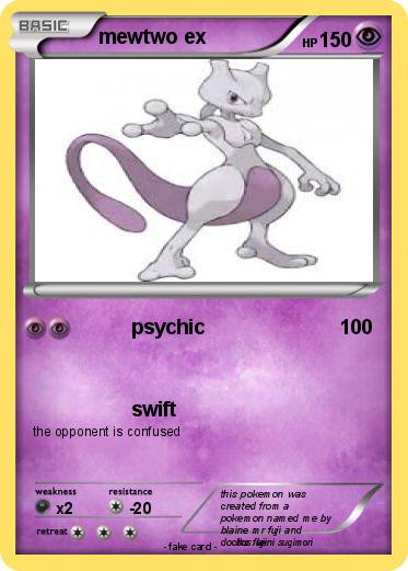 Pokemon mewtwo ex