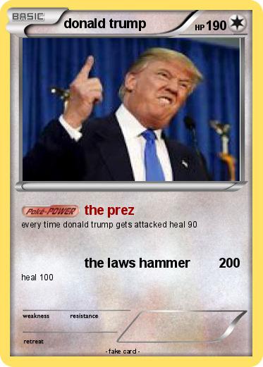 Pokemon donald trump