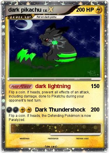 Pokemon dark pikachu
