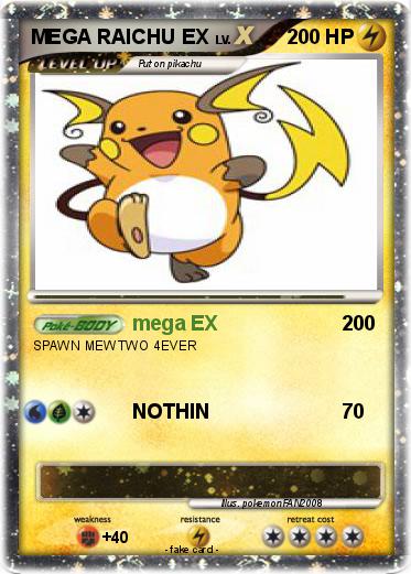 Pokemon MEGA RAICHU EX