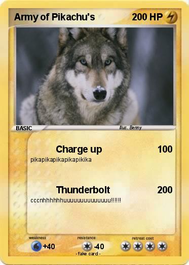 Pokemon Army of Pikachu's