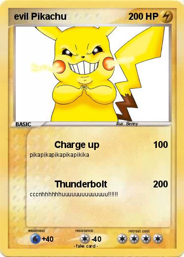 Pokemon evil Pikachu