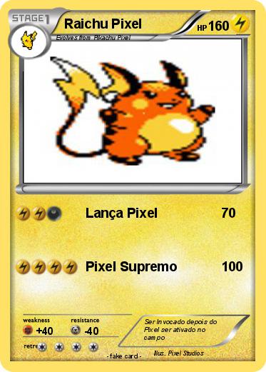 Pokemon Raichu Pixel