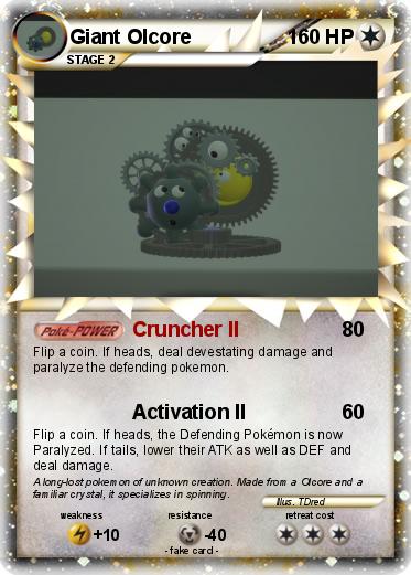 Pokemon Giant Olcore