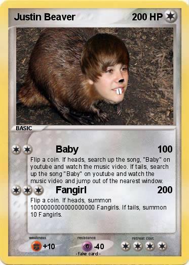 Pokemon Justin Beaver