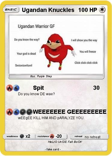Pokemon Ugandan Knuckles