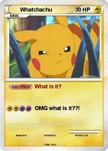 Pokemon Whatchachu
