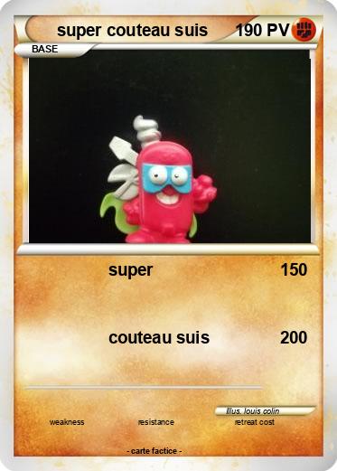 Pokemon super couteau suis