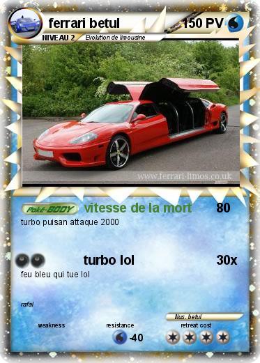 Pokemon ferrari betul