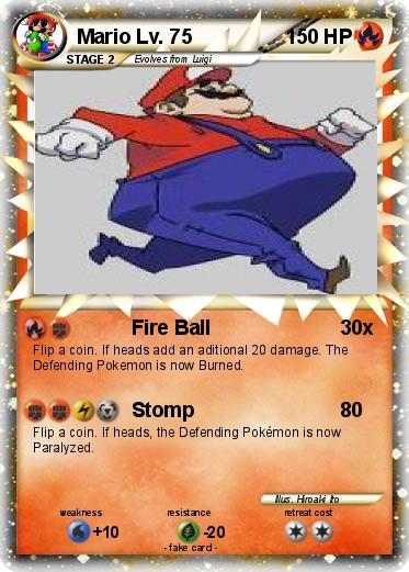 Pokemon Mario Lv. 75