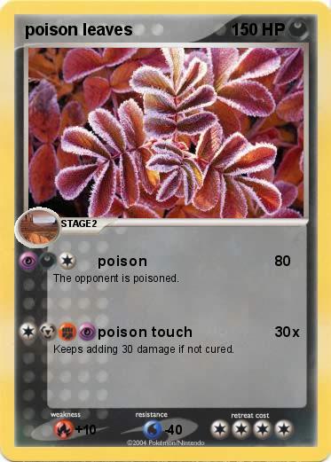 Pokemon poison leaves