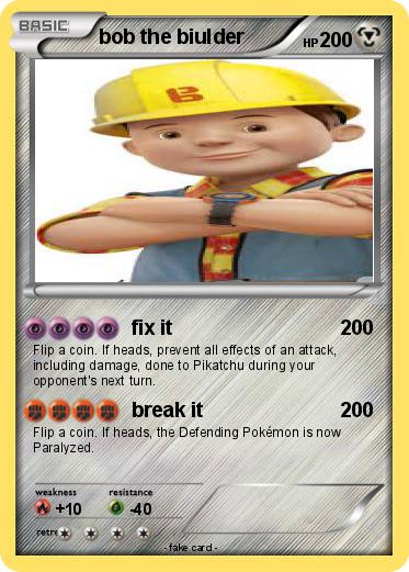 Pokemon bob the biulder