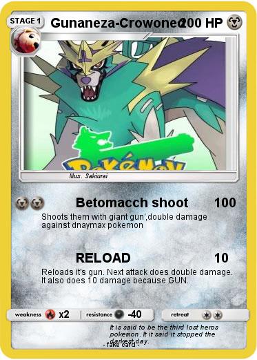 Pokemon Gunaneza-Crowoned