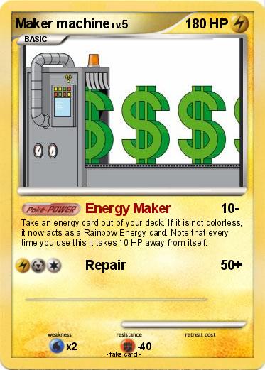 Pokemon Maker machine