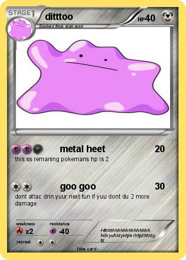 Pokemon ditttoo