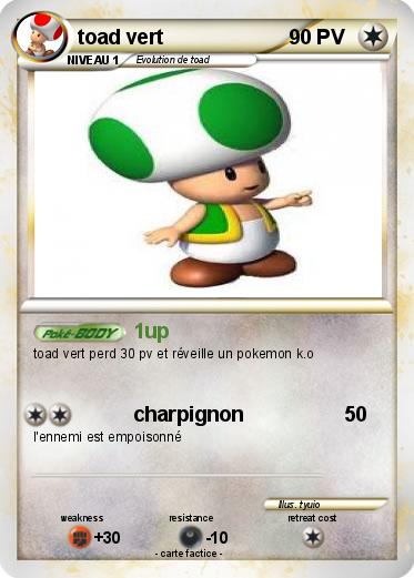 Pokemon toad vert