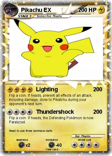 Pokemon Pikachu EX
