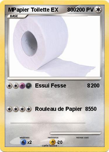 Pokemon MPapier Toilette EX      800