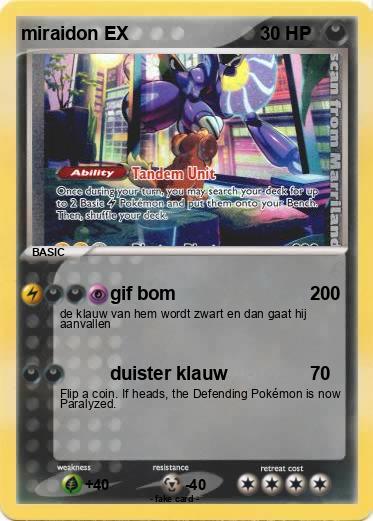 Pokemon miraidon EX