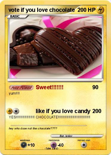 Pokemon vote if you love chocolate