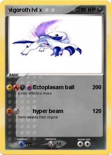 Pokemon vigoroth lvl x