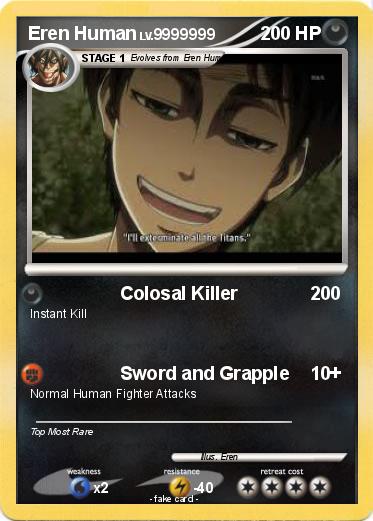 Pokemon Eren Human