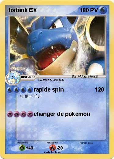 Pokemon tortank EX