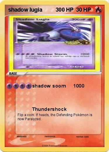 Pokemon shadow lugia         300 HP