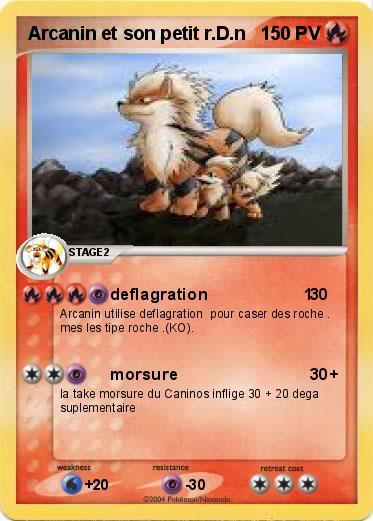 Pokemon Arcanin et son petit r.D.n