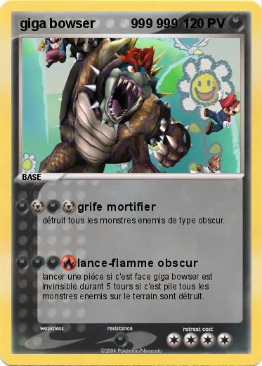 Pokemon giga bowser          999 999