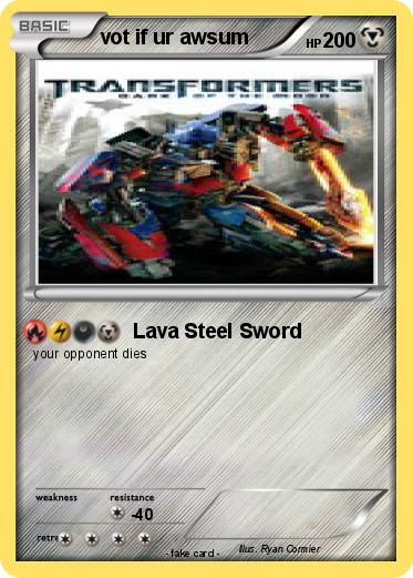 Pokemon vot if ur awsum