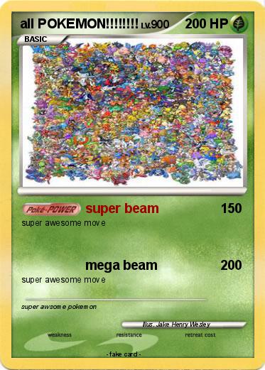 Pokemon all POKEMON!!!!!!!!