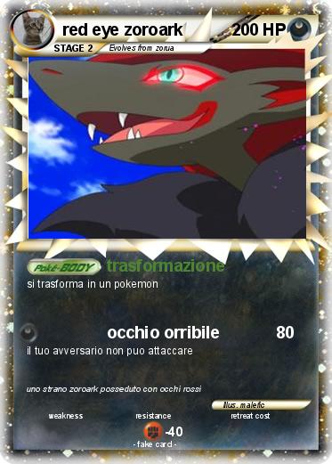 Pokemon red eye zoroark