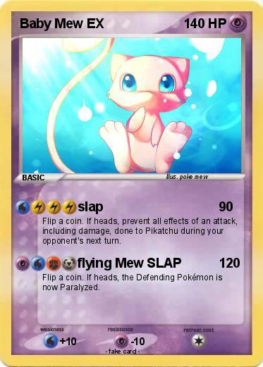 Pokemon Baby Mew EX