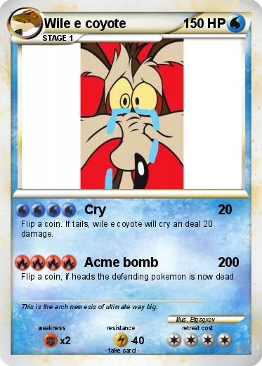 Pokemon Wile e coyote