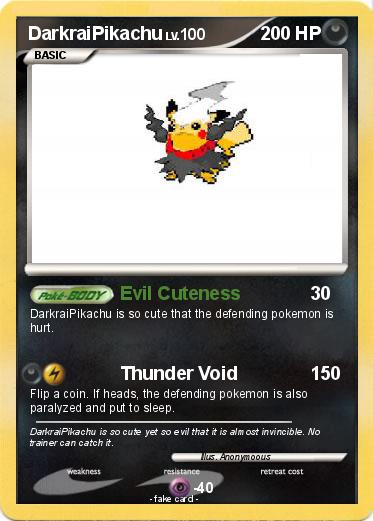 Pokemon DarkraiPikachu