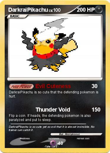 Pokemon DarkraiPikachu