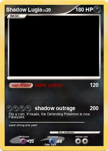Pokemon Shadow Lugia