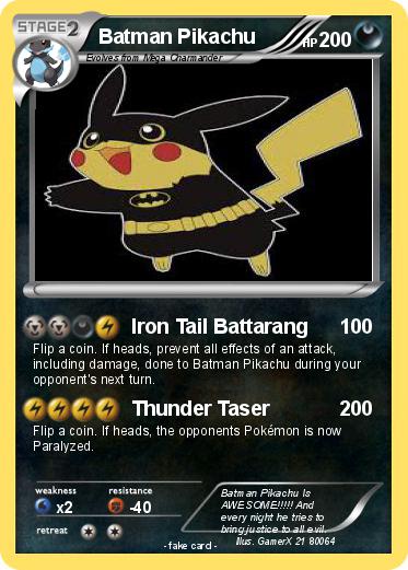 Pokemon Batman Pikachu