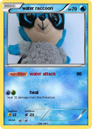 Pokemon water raccoon