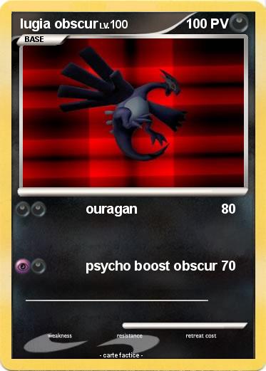 Pokemon lugia obscur