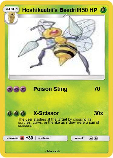Pokemon Hoshikaabii's Beedrill