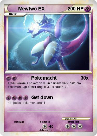 Pokemon Mewtwo EX