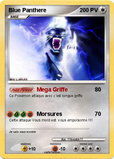 Pokemon Blue Panthere